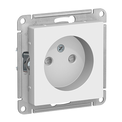 Розетка Systeme Electric AtlasDesign лотос без заземления со шторками, 16А, механизм купить с доставкой по РФ