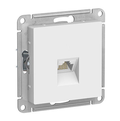 Розетка компьютерная Systeme Electric AtlasDesign лотос RJ45, кат. 6A, механизм купить с доставкой по РФ