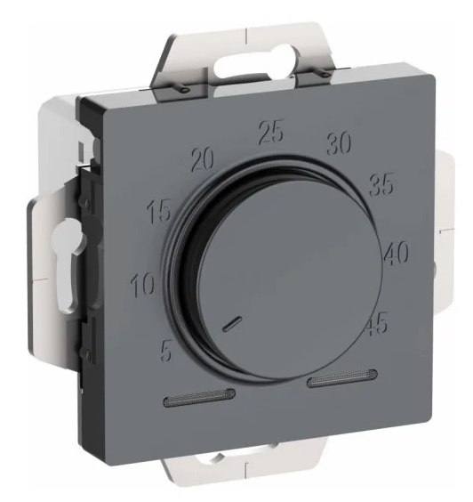 Терморегулятор и термостат Systeme Electric ATLASDESIGN ТЕРМОСТАТ электрон. теплого пола с датчиком, 10A, механизм, ГРИФЕЛЬ