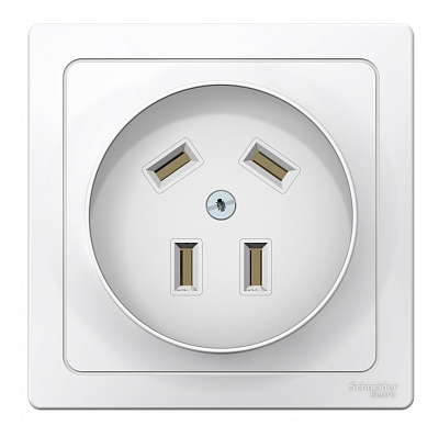 Розетка силовая Systeme Electric BLANCA скрытой установки 3р+n, 32а, 400в, белый