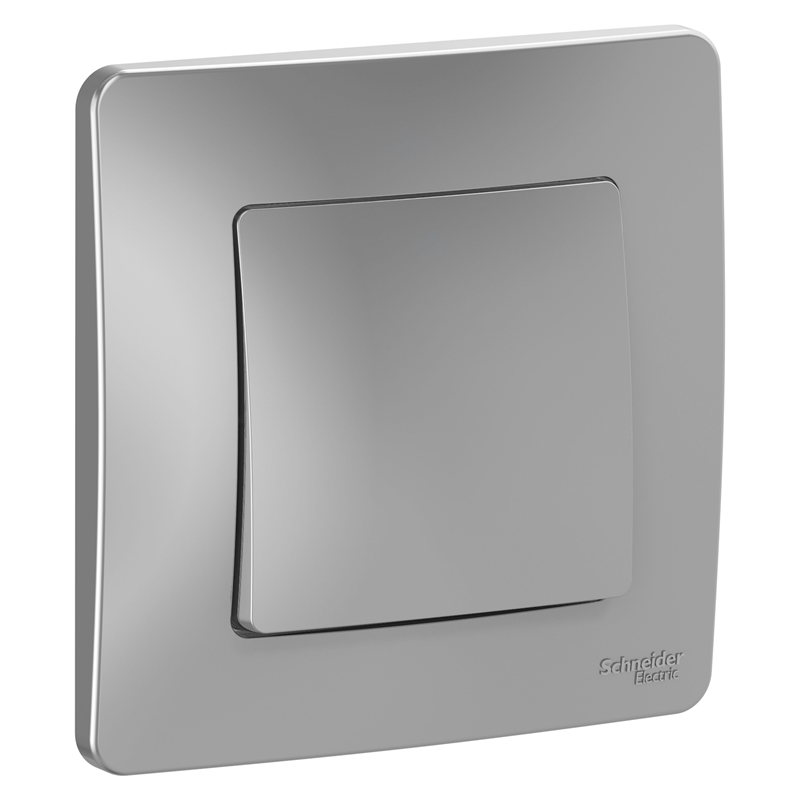Выключатель Systeme Electric 1-кл. СП Blanca 10А IP20 (сх. 1) 250В алюм. SE BLNVS010103