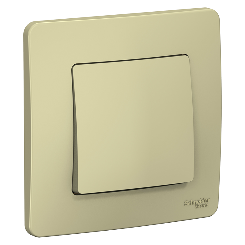 Выключатель Systeme Electric BLANCA С/У 1-клавишный (cх.1), 10А, 250B, БЕЖЕВЫЙ купить с доставкой по РФ