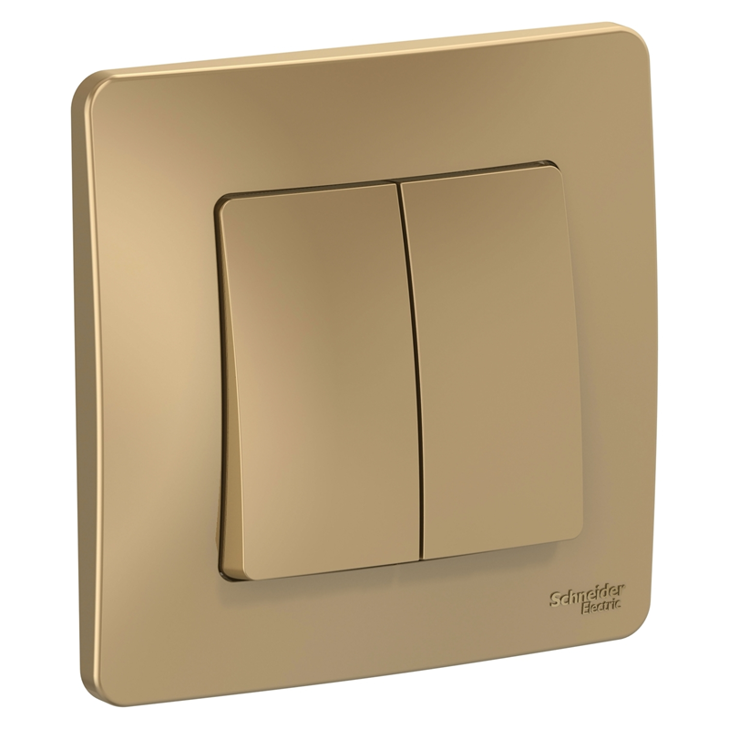 Выключатель Systeme Electric 2-кл. СП Blanca 10А IP20 (сх. 5) 250В титан SE BLNVS010504