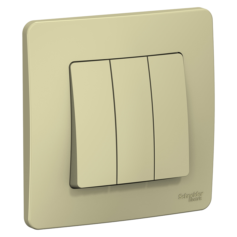 Выключатель Systeme Electric 3-кл. СП Blanca 10А IP20 (сх. 1+1+1) 250В беж. SE BLNVS100507
