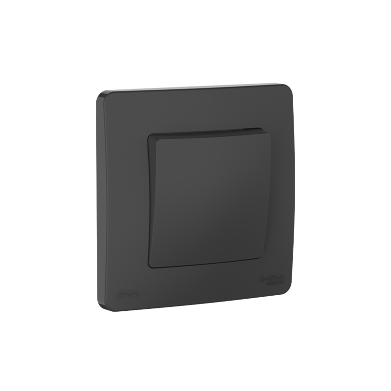 Выключатель Systeme Electric BLANCA С/У IP44 1-клавишный (сх.6), 10AX, 250В, АНТРАЦИТ