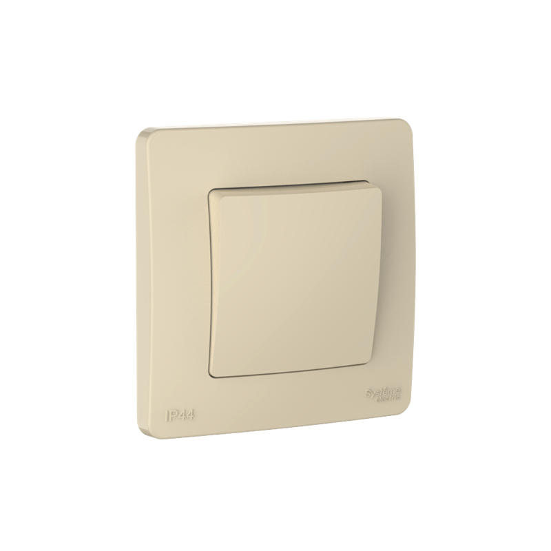 Выключатель Systeme Electric BLANCA С/У IP44 1-клавишный (сх.6), 10AX, 250В, БЕЖЕВЫЙ