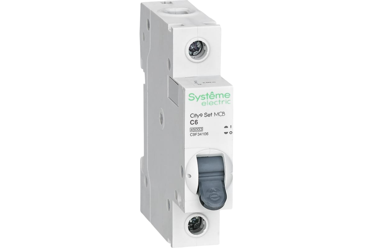 Автоматический выключатель 1-полюсный Systeme Electric City9, 50А, 4.5kA (хар-ка C) C9F34150