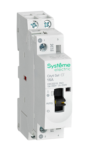 Контактор Systeme Electric 2P 2НО 16A AC 230В-230В City9 Set