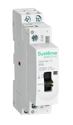 Контактор Systeme Electric 2P 2НО 25A AC 230В-230В City9 Set