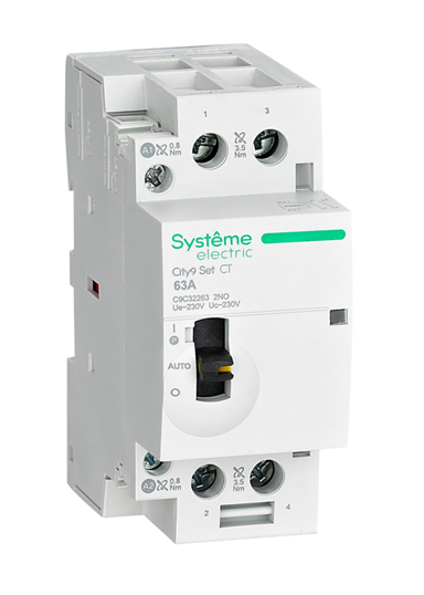 Контактор Systeme Electric 2P 2НО 63A AC 230В-230В City9 Set