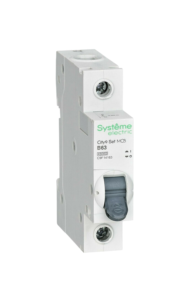 Автоматический выключатель Systeme Electric City9 Set B 63А 1P 4.5kA 230В купить с доставкой по РФ