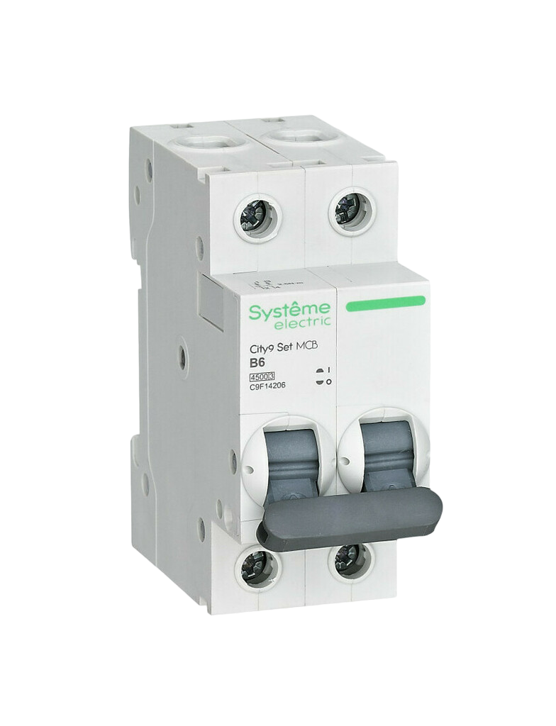 Автоматический выключатель Systeme Electric City9 Set B 6А 2P 4.5kA 230В купить с доставкой по РФ