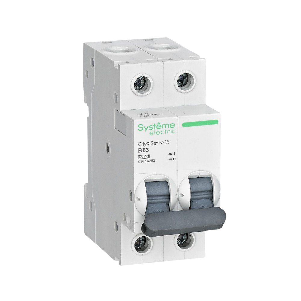 Выключатель автоматический двухполюсный Systeme Electric 40А B 4.5kA 230В City9 Set