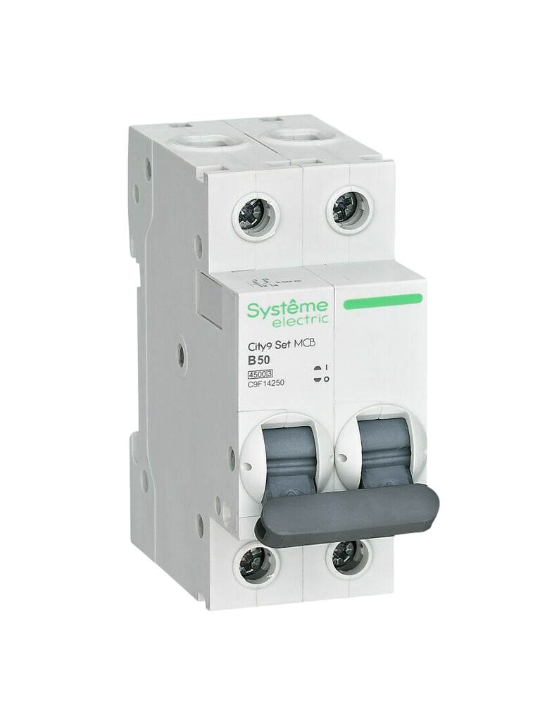 Автоматический выключатель Systeme Electric City9 Set B 50А 2P 4.5kA 230В купить с доставкой по РФ