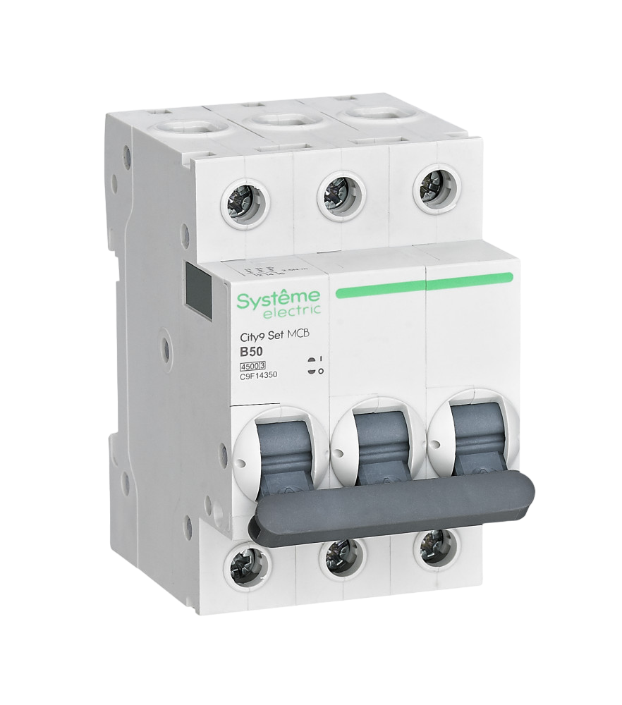 Выключатель автоматический модульный Systeme Electric 3п B 50А 4.5кА City9 Set 400В купить с доставкой по РФ