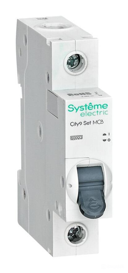 Автоматический выключатель Systeme Electric City9 Set B 6А 1P 6kA 230В
