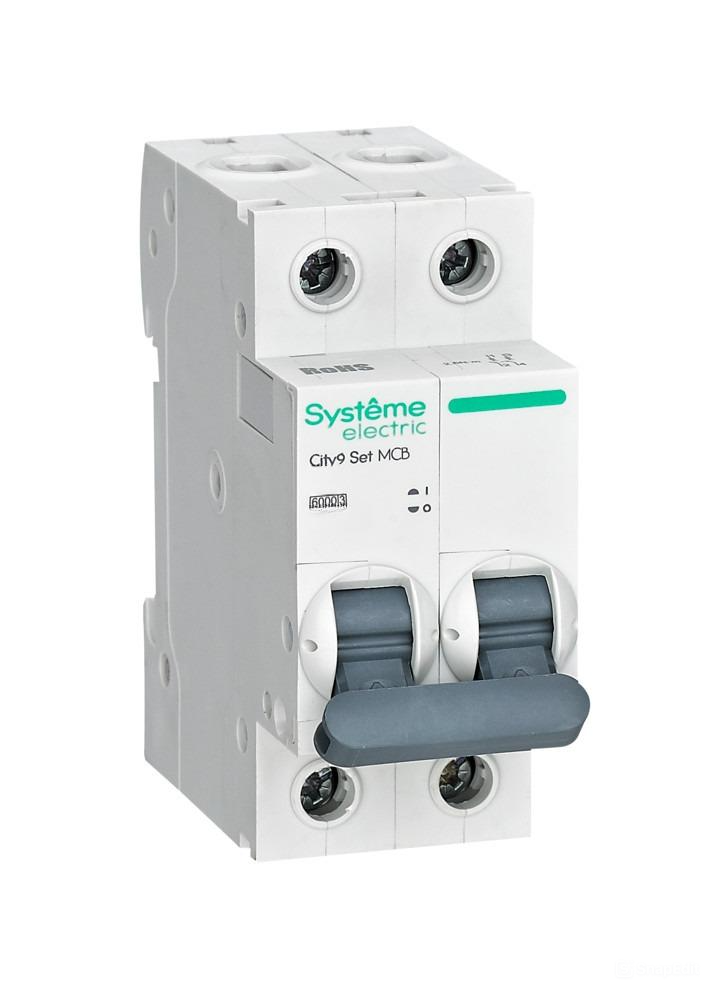 Автоматический выключатель Systeme Electric City9 Set B 63А 2P 6kA 230В