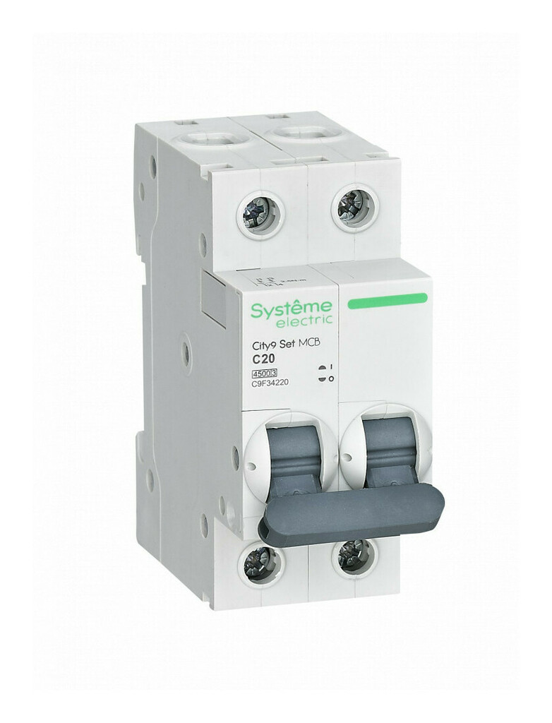 Автоматический выключатель Systeme Electric City9 Set С 20А 2P 4.5kA 230В