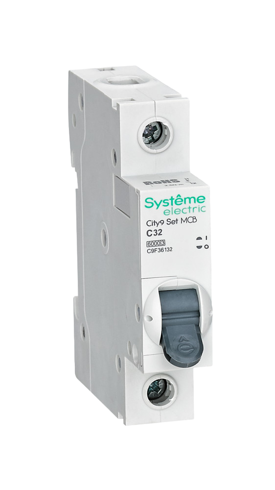 Выключатель автоматический однополюсный (АВ) Systeme Electric С 32А 1P 6kA 230В City9 Set купить с доставкой по РФ