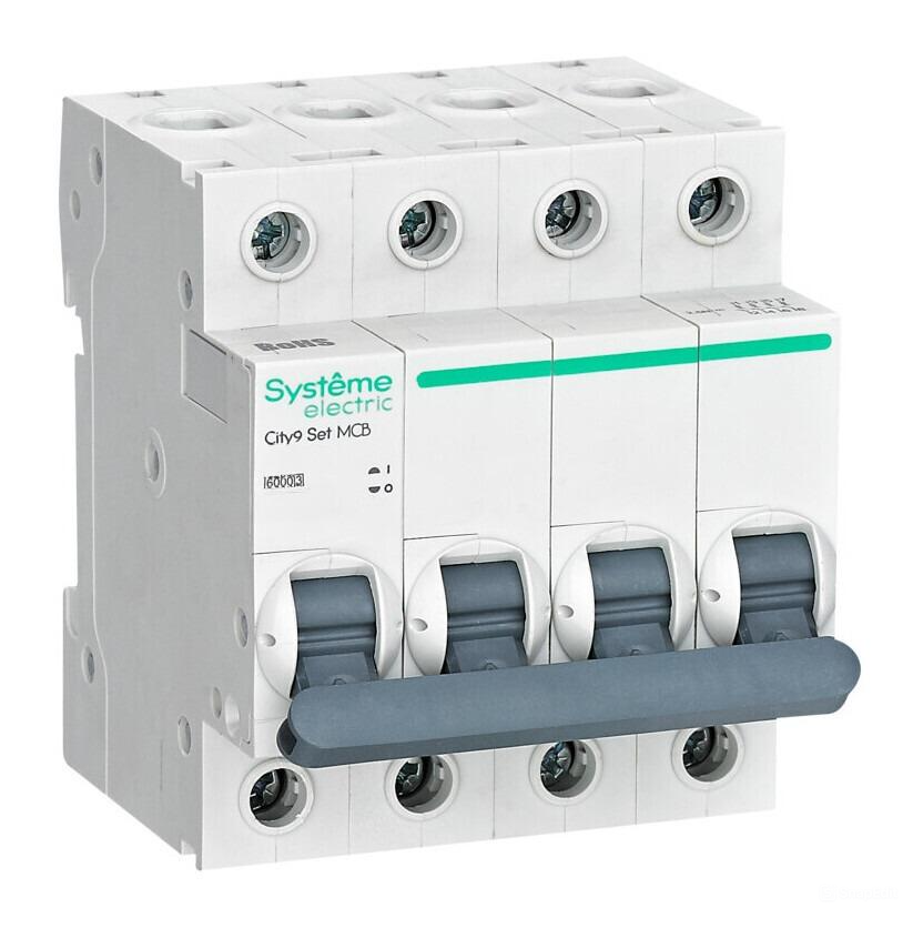 Автоматический выключатель Systeme Electric City9 Set С 63А 4P 6kA 400В