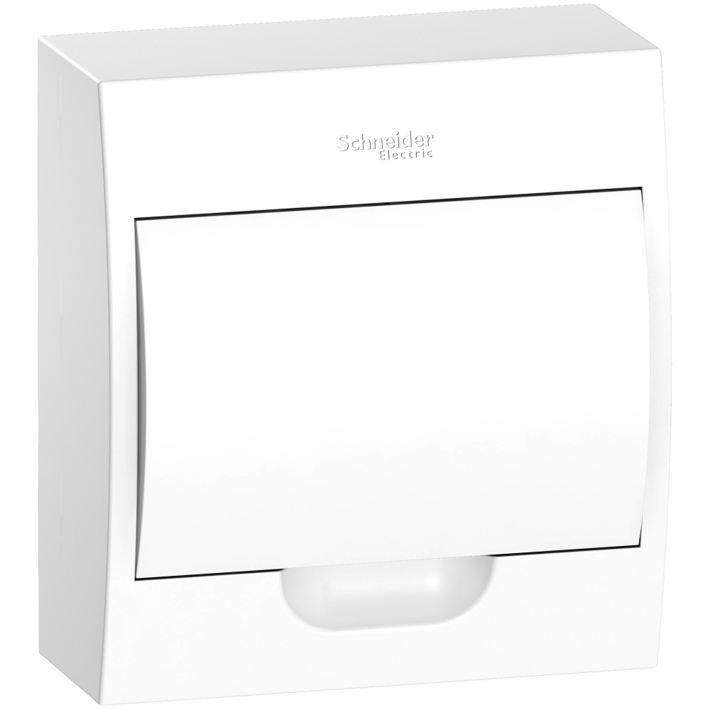 Бокс настенный Systeme Electric 1ряд/8 модулей с белой дверью (с клеммами) IP40 EASY 9 EZ9E108P2SRU