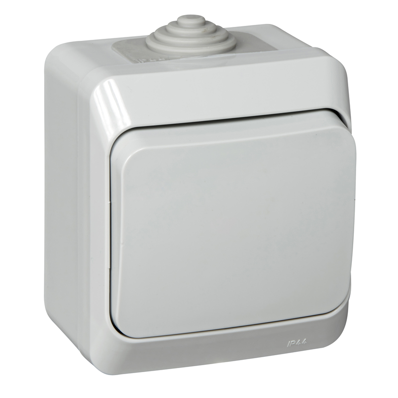 Выключатель Systeme Electric 1-кл. ОП Этюд 10А IP44 10AX сер. SE BA10-041C