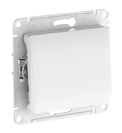 1-клавишный ПЕРЕКЛЮЧАТЕЛЬ Systeme Electric GLOSSA, сх.6, 10АХ, быстрозажимные клеммы, БЕЛЫЙ
