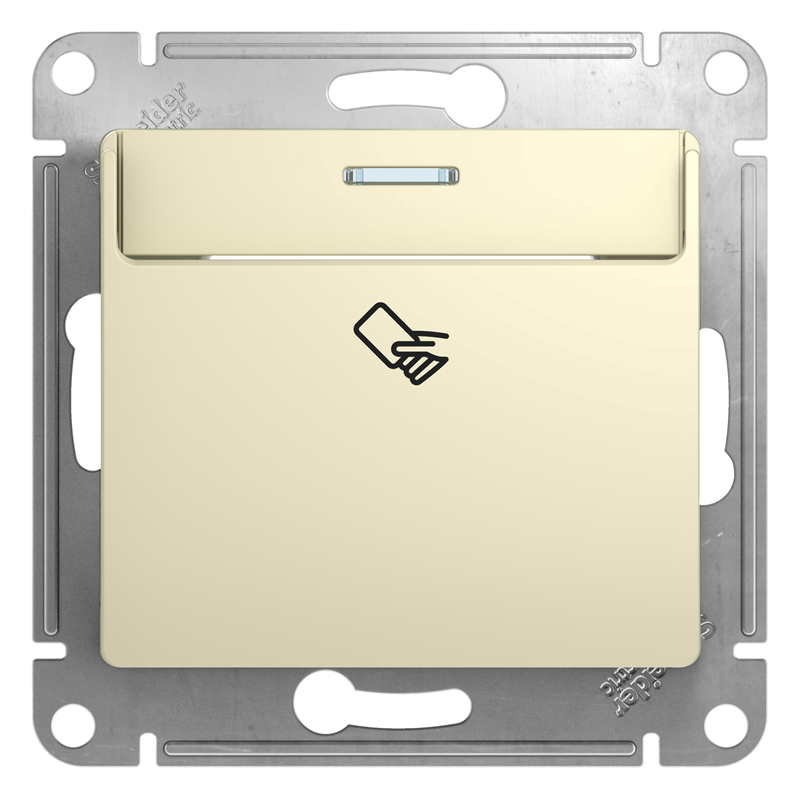 Выключатель Systeme Electric Glossa Беж карточный, сх.6