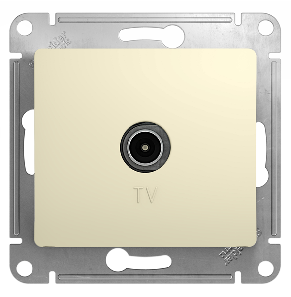 Розетка телевизионная Systeme Electric TV Glossa коннектор механизм бежевый