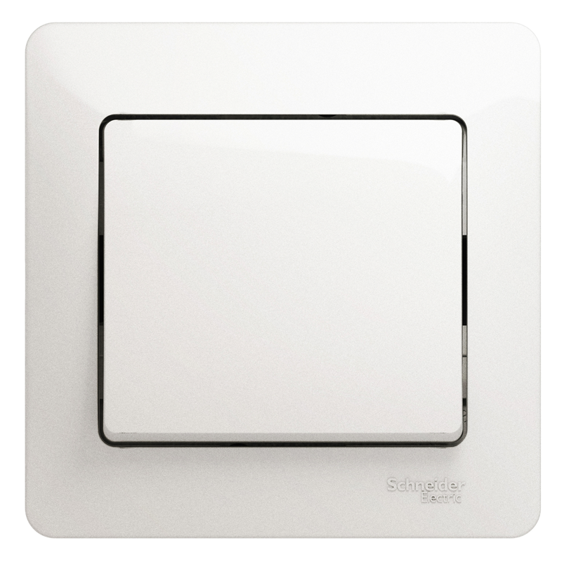 Выключатель Systeme Electric 1-кл. СП Glossa 10А IP20 (сх. 1) 10AX в сборе перламутр. SE GSL000612