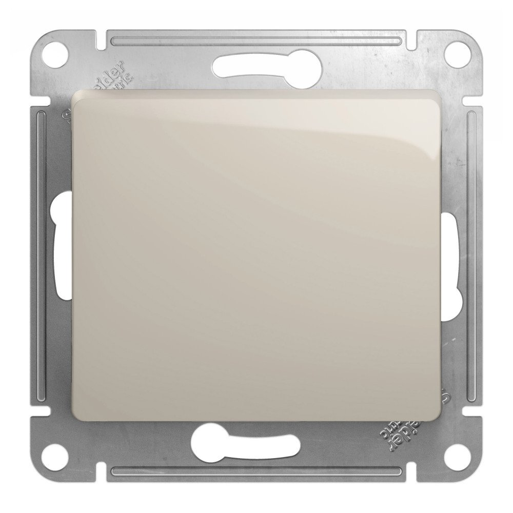 Переключатель Systeme Electric Glossa молочный 1-клавишный сх 610AX