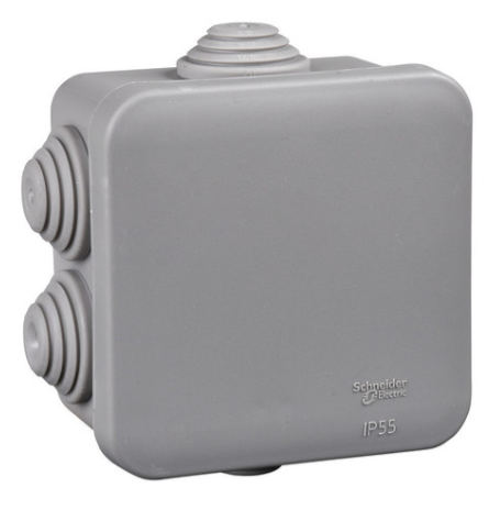 Коробка распределительная Systeme Electric MultiBox 70х70х40мм IP55 серая купить с доставкой по РФ