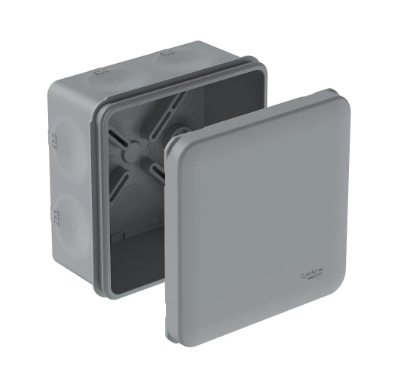 Коробка распределительная Systeme Electric MultiBox IP66 85х85х42 DIY (со стикером) серый