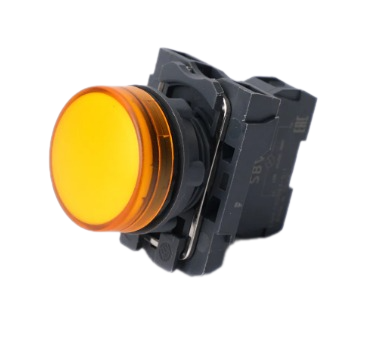 Лампа светосигнальная Systeme Electric SB5 d22мм 230-240В AC желтая в сборе