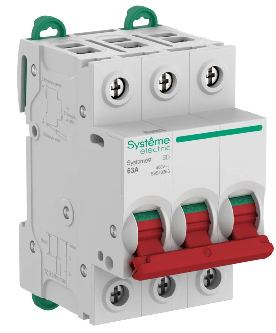 Выключатель нагрузки (ВН) Systeme Electric Systeme9 3P 63A 400В