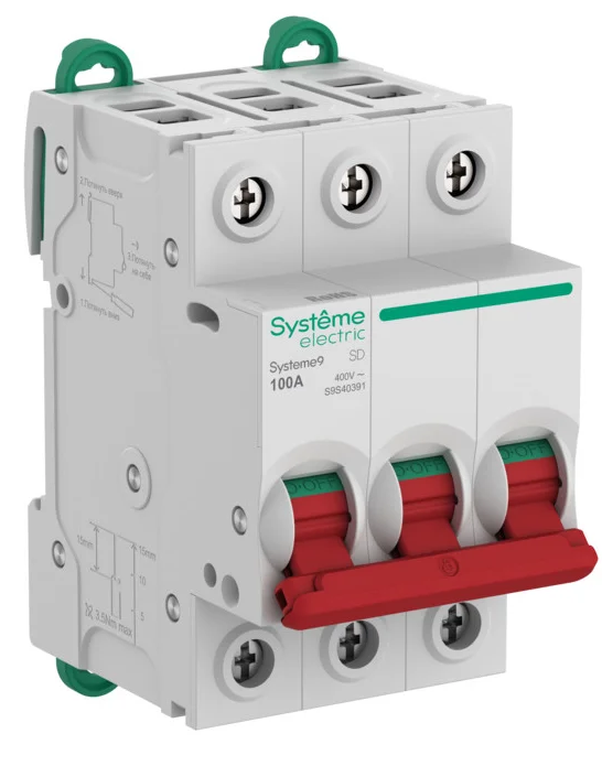 Выключатель нагрузки (ВН) Systeme Electric Systeme9 3P 100A 400В