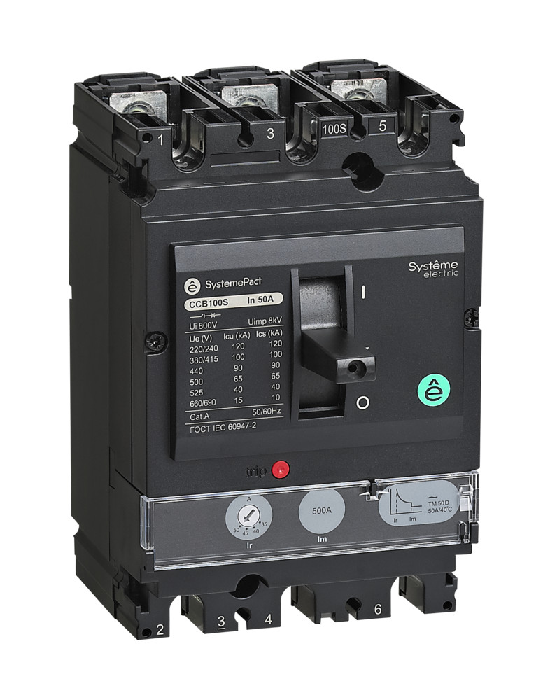 Автоматический выключатель Systeme Electric SystemePact CCB100 36кA 3P3D TMD63