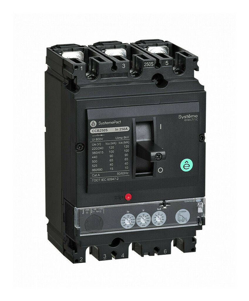 Автоматический выключатель Systeme Electric SystemPact CCB100 50кА 3P3D S2.2 40А