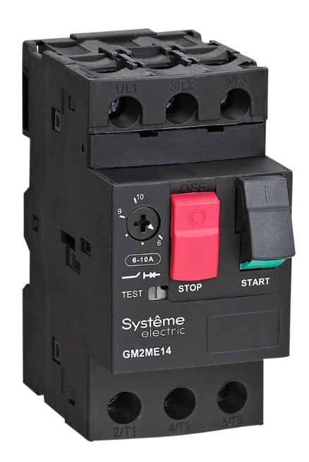 Выключатель автоматический защиты электродвигателя Systeme Electric GM2ME 1.6-2.5A комб. расцепитель кноп. упр. (GV2ME07)