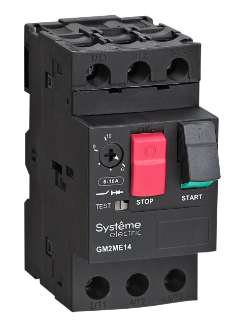 Выключатель автоматический защиты электродвигателя Systeme Electric GM2ME 4.0-6.3A комб. расцепитель кноп. упр. (GV2ME10)