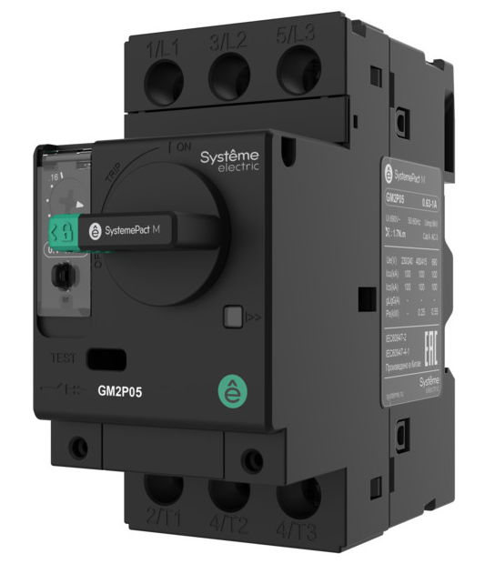 Автоматический выключатель защиты двигателя Systeme Electric GM2P 17-23A, комбинированный расцепитель, поворотная рукоятка