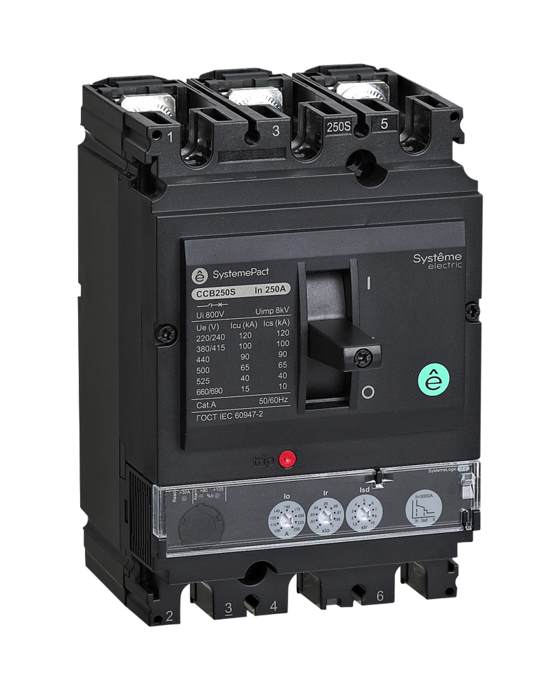 Выключатель автоматический Systeme Electric SYSTEMEPACT CCB100 3P3D S2.2 100А рычаг
