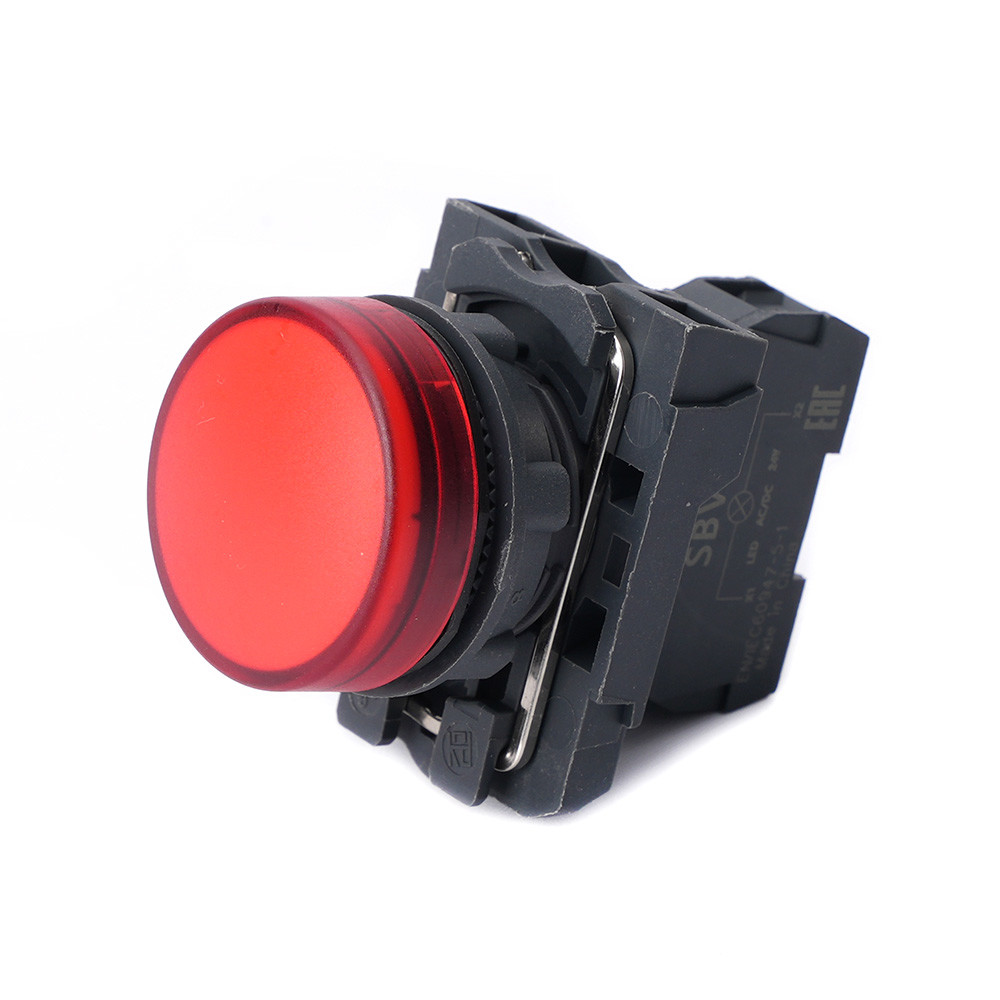 Сигнальная лампа в сборе модульная Systeme Electric SystemeSig SB5 24В DC 22 мм красная