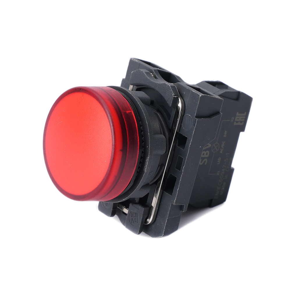 Сигнальная лампа в сборе модульная Systeme Electric SystemeSig SB5 230-240В АС 22 мм красная
