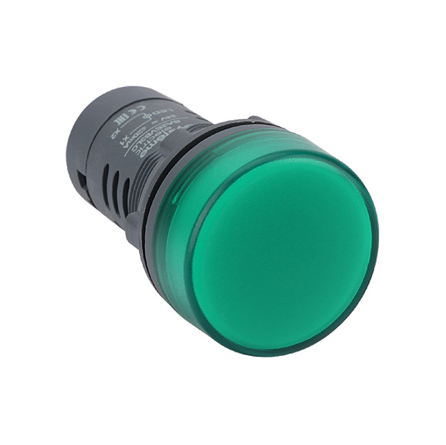 Сигнальная лампа моноблочная Systeme Electric SystemSig SB7 LED 24В DC 22мм зеленая
