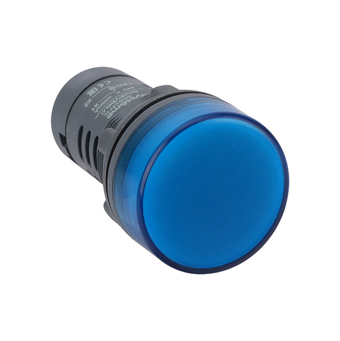Сигнальная лампа моноблочная Systeme Electric SystemSig SB7 LED 24В DC 22мм синяя