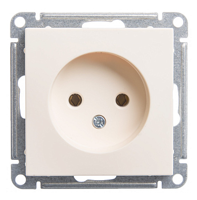 Розетка 1-м СП Systeme Electric W59 16А IP20 без заземления без защитных шторок механизм слоновая кость купить с доставкой по РФ