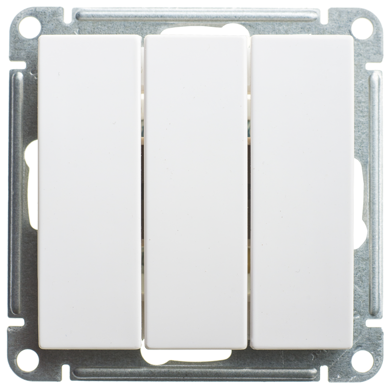 Выключатель Systeme Electric 3-кл. СП W59 10А IP20 10AX механизм бел. SE VS0510-351-1-86