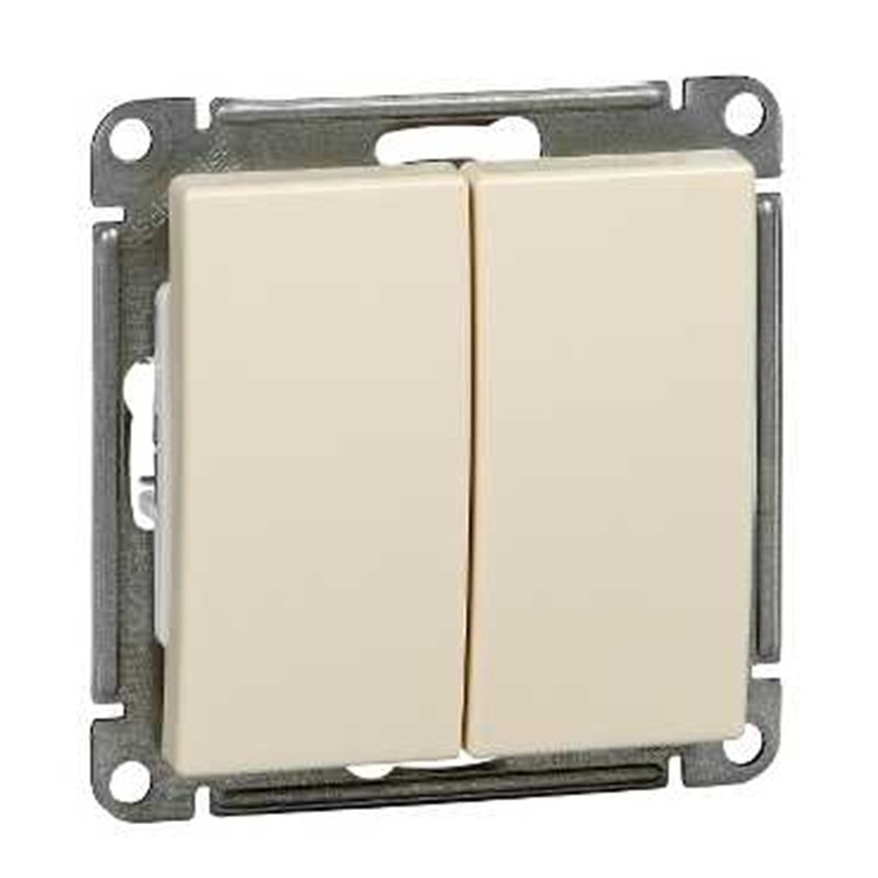 Выключатель Systeme Electric 2-кл. СП W59 10А IP20 10AX механизм сл. кость SE VS510-252-2-86