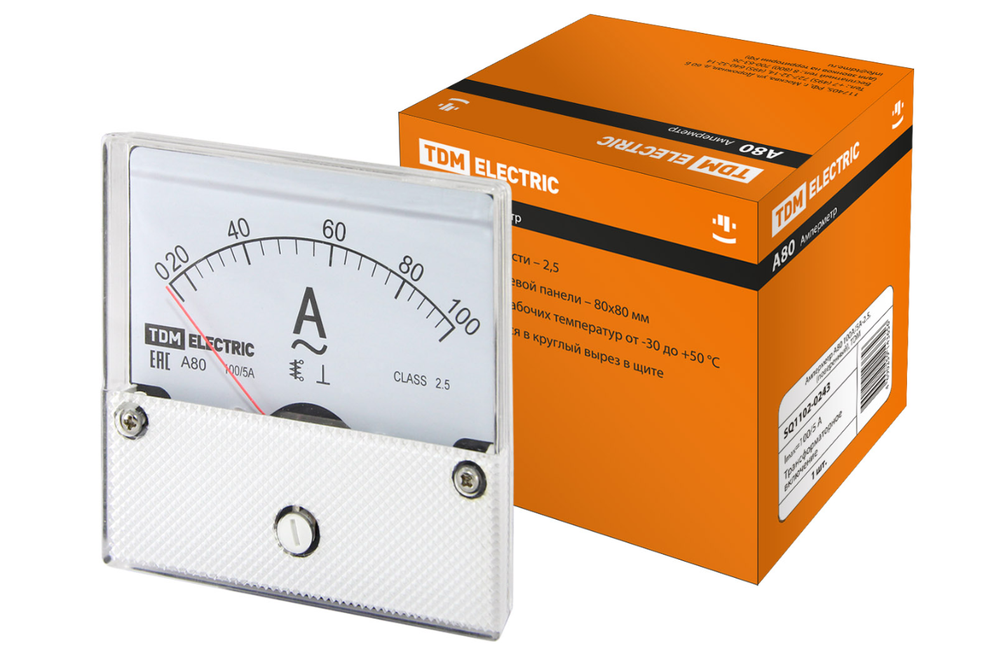 Амперметр TDM А80 100А/5А-2,5, (поверенный) купить с доставкой по РФ